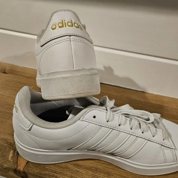 Adidas Womens Size 8½ White Grand Court 2.0 Leather Shoe - Picture 3 of 6